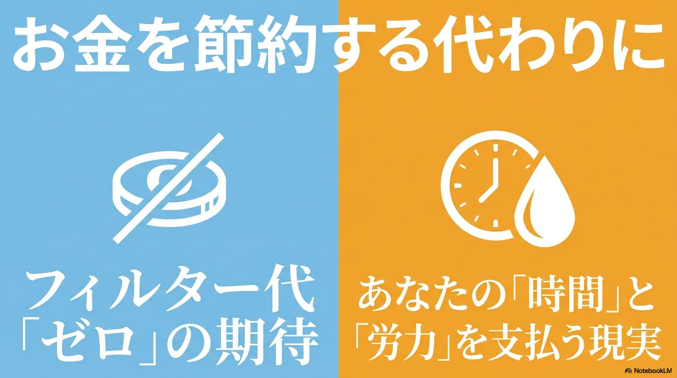フィルター代を節約する代わりに時間と労力がかかるフィルターレス空気清浄機の現実