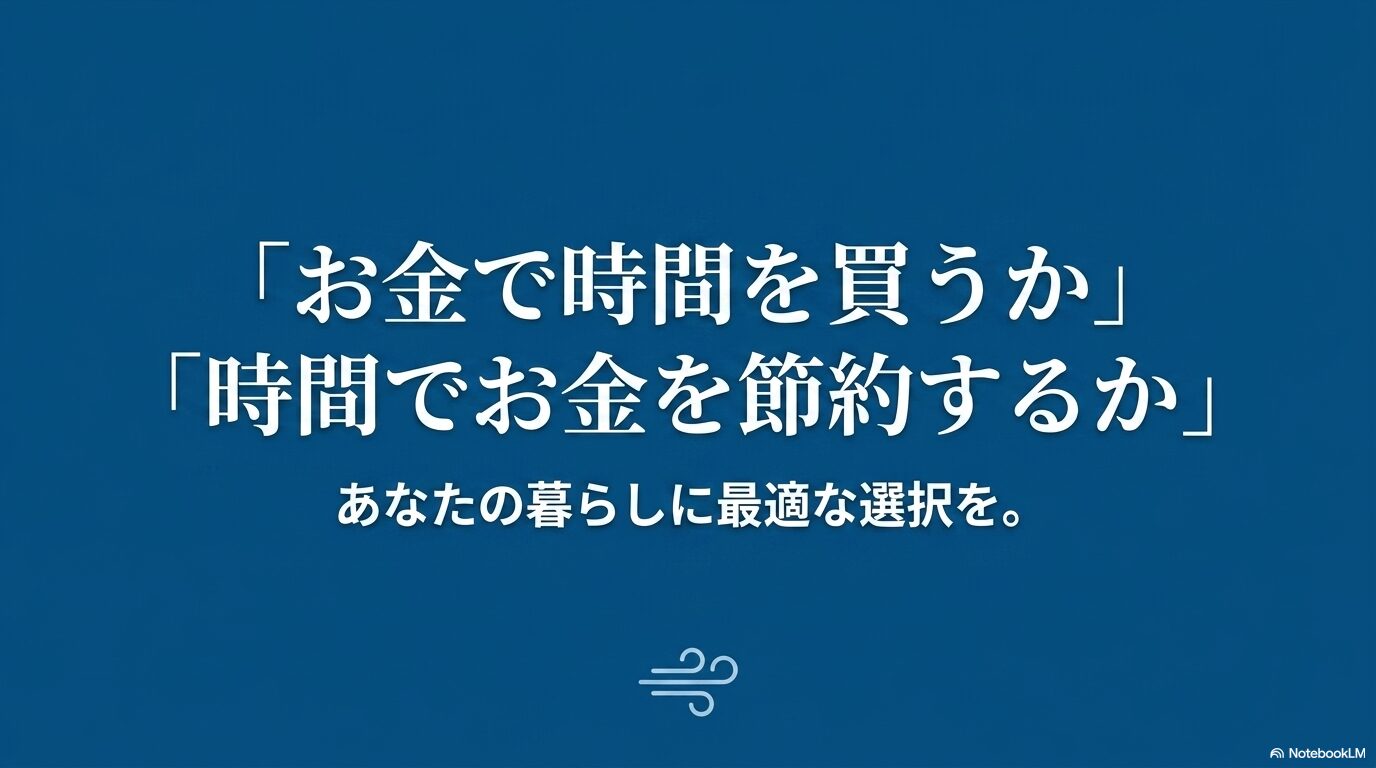 空気清浄機選びにおける「お金で時間を買うか、時間でお金を節約するか」という結論